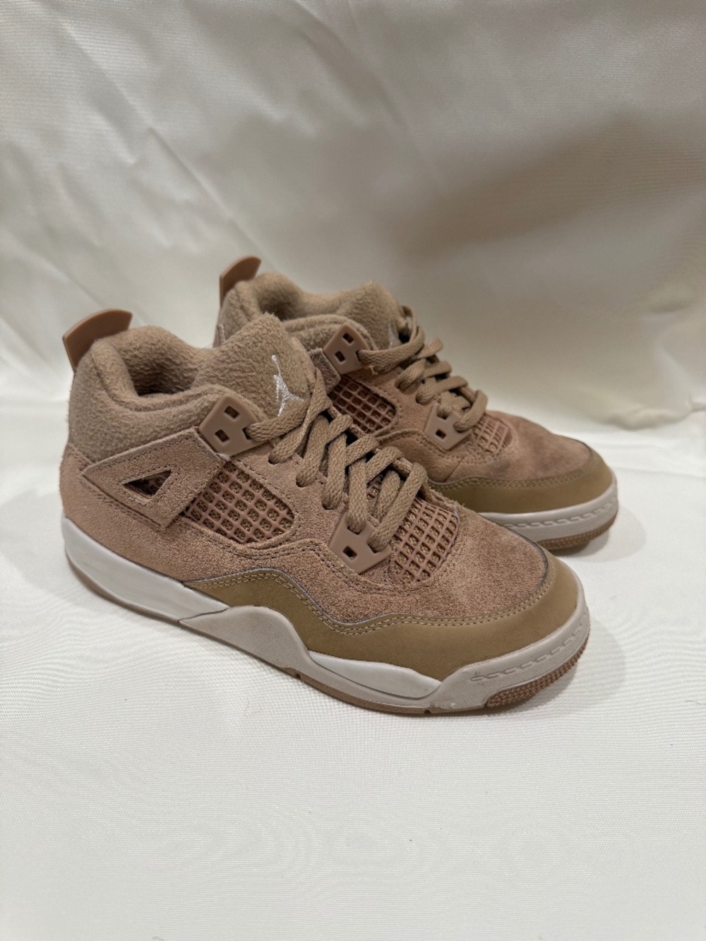 Air Jordan 4 Kids Toddler Size 1 Tan Suede Sneaker OG